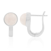 Boucles d'oreilles en argent et Quartz rose