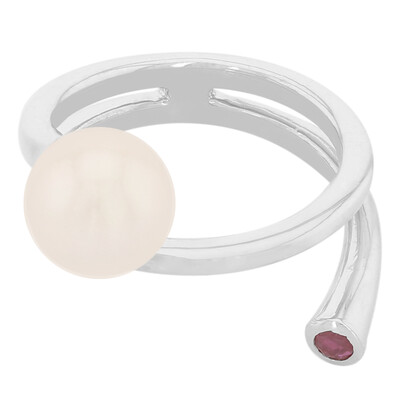Bague en argent et Perle d'Akoya (MONOSONO COLLECTION)