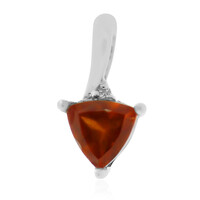Pendentif en argent et Grenat Hessonite