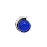 Pendentif en argent et Ambre bleue de Colombie