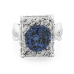 Bague en argent et Azurite du K2