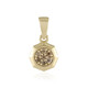 Pendentif en or et Diamant chocolat I2