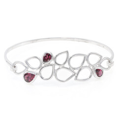 Bracelet en argent et Rhodolite du Rajasthan