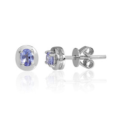 Boucles d'oreilles en argent et Tanzanite