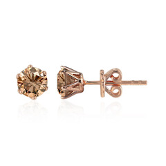 Boucles d'oreilles en or et Diamant rose de France VS1 d'Argyle