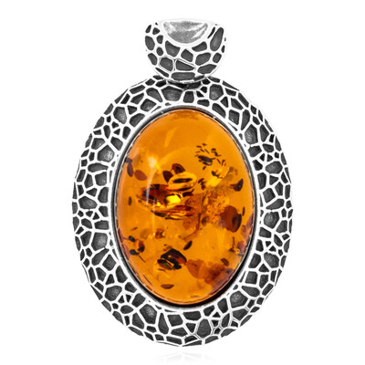 Pendentif en argent et Ambre baltique (dagen)