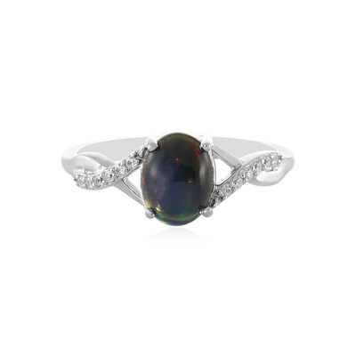 Bague en argent et Opale Mezezo