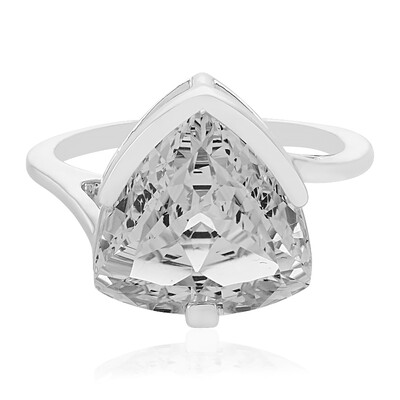 Bague en argent et Topaze blanc royal (PHANTASIA)