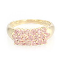 Bague en or et Saphir Padparadscha non chauffé (AMAYANI)