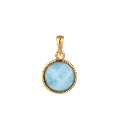Pendentif en argent et Larimar