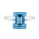 Bague en or et Topaze bleu Suisse