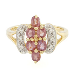 Bague en or et Saphir Padparadscha non chauffé (AMAYANI)
