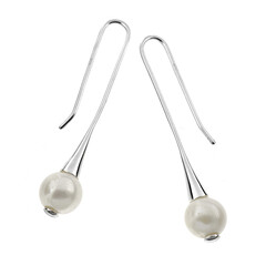 Boucles d'oreilles en argent et Perles