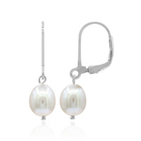 Boucles d'oreilles en argent et Perle de culture d'eau douce (TPC)
