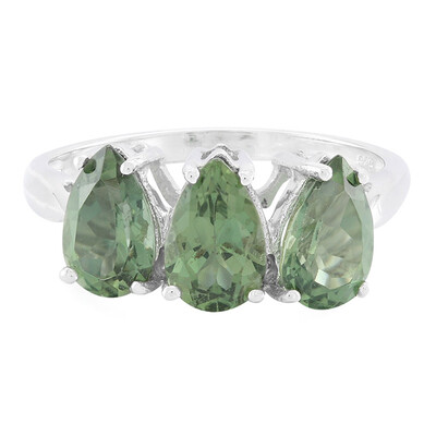 Bague en argent et Apatite de Russie