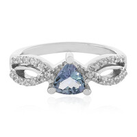Bague en argent et Tanzanite multicolore