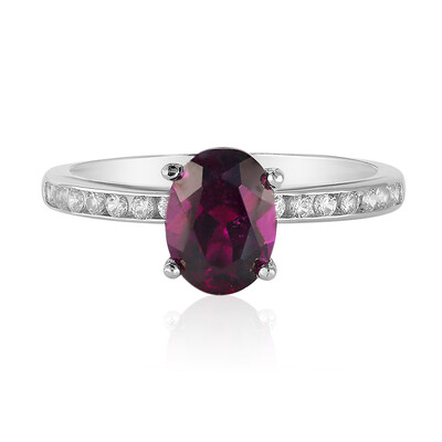 Bague en argent et Grenat Rhodolite