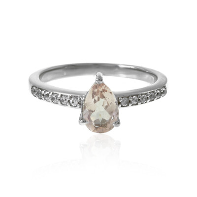 Bague en argent et Morganite
