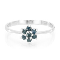 Bague en argent et Diamant fantaisie