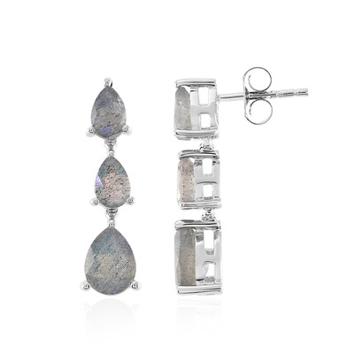 Boucles d'oreilles en argent et Labradorite
