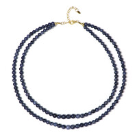 Collier en argent et Saphir bleu
