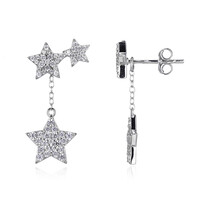 Boucles d'oreilles en argent et Zircon