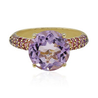 Bague en argent et Améthyste Rose de France
