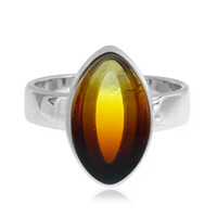 Bague en argent et Ambre baltique