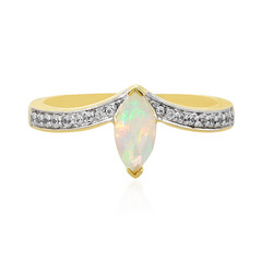 Bague en argent et Opale Welo