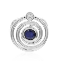 Pendentif en argent et Saphir bleu
