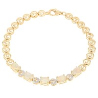 Bracelet en argent et Opale Welo