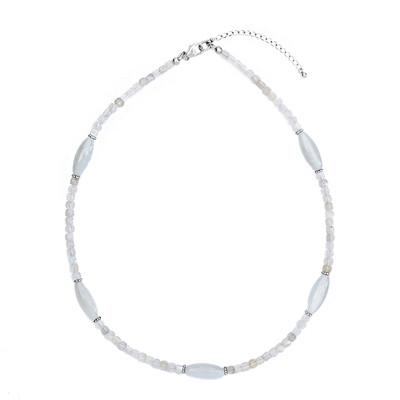 Collier en argent et Pierre de Lune