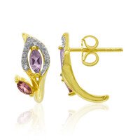 Boucles d'oreilles en argent et Améthyste