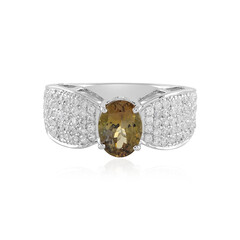 Bague en or et Tanzanite jaune non chauffée