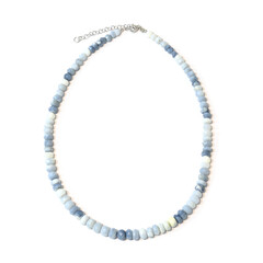 Collier en argent et Opale bleue