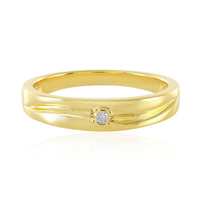 Bague en argent et Diamant PK (J)