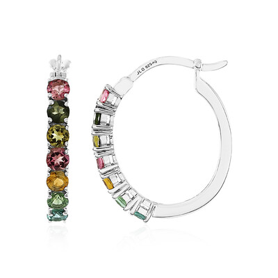 Boucles d'oreilles en argent et Tourmaline