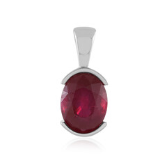 Pendentif en argent et Rubis de Madagascar