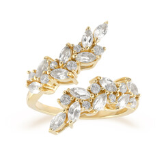 Bague en argent et Topaze blanche