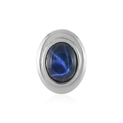 Pendentif en argent et Saphir étoilé bleu (MONOSONO COLLECTION)