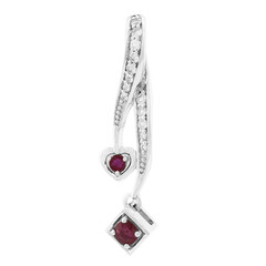 Pendentif en argent et Rubis