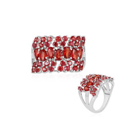 Bague en argent et Rubis de Tanzanie