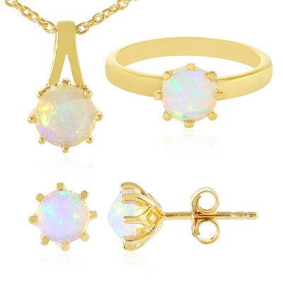 Bague en argent et Opale Welo