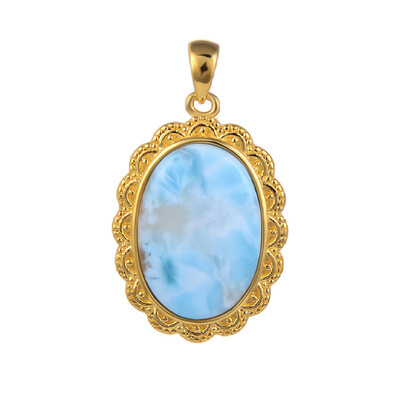Pendentif en argent et Larimar