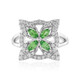 Bague en argent et Tsavorite de Tanzanie