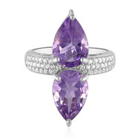 Bague en argent et Améthyste