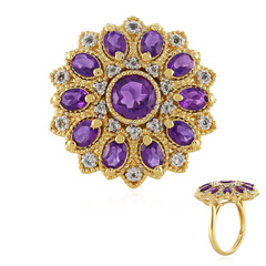 Bague en argent et Améthyste