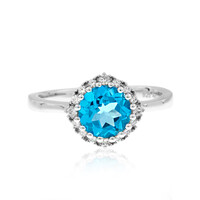 Bague en argent et Topaze de Marambaia