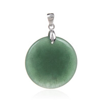 Pendentif en argent et Aventurine verte