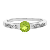 Bague en argent et Péridot